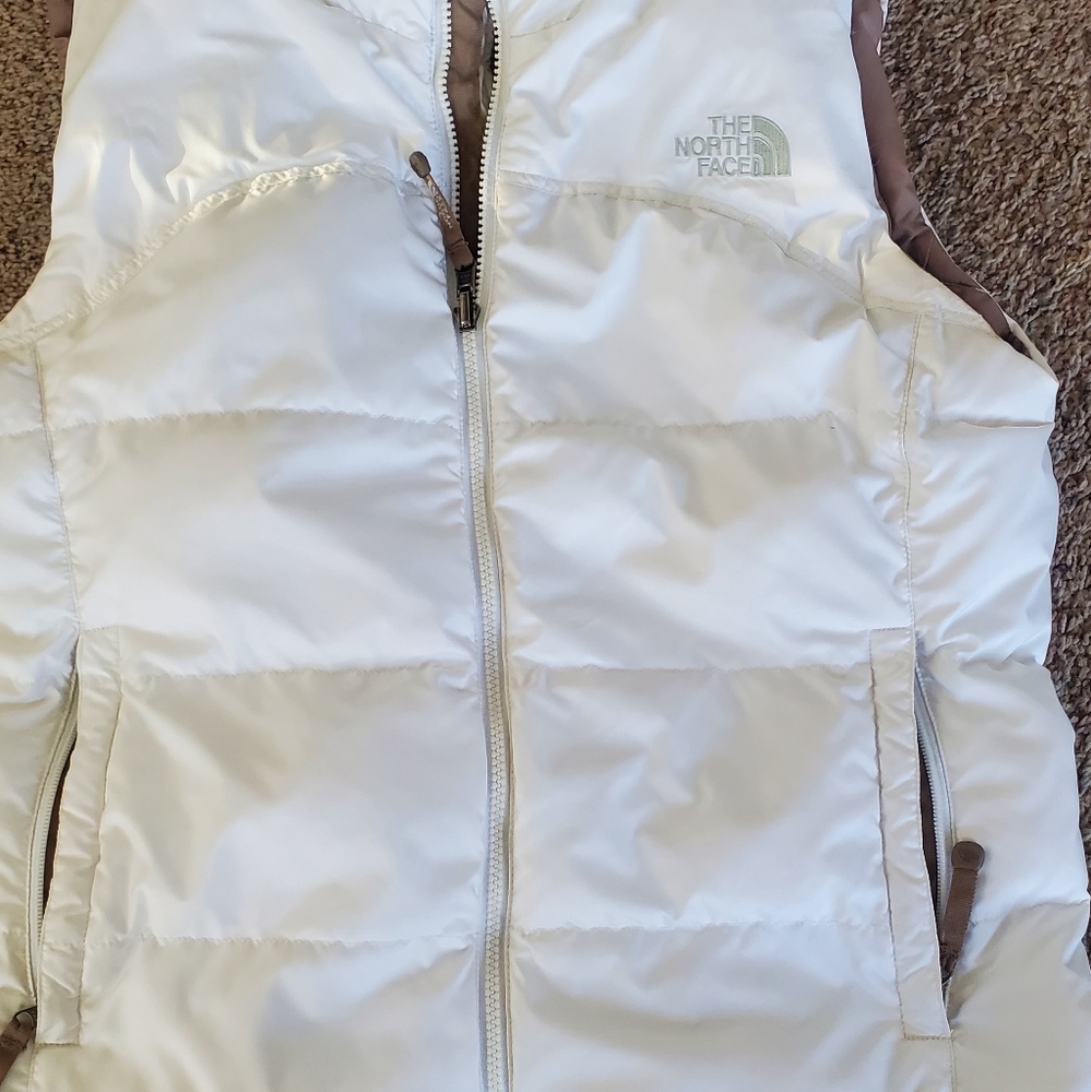 Northface 700 white down vest